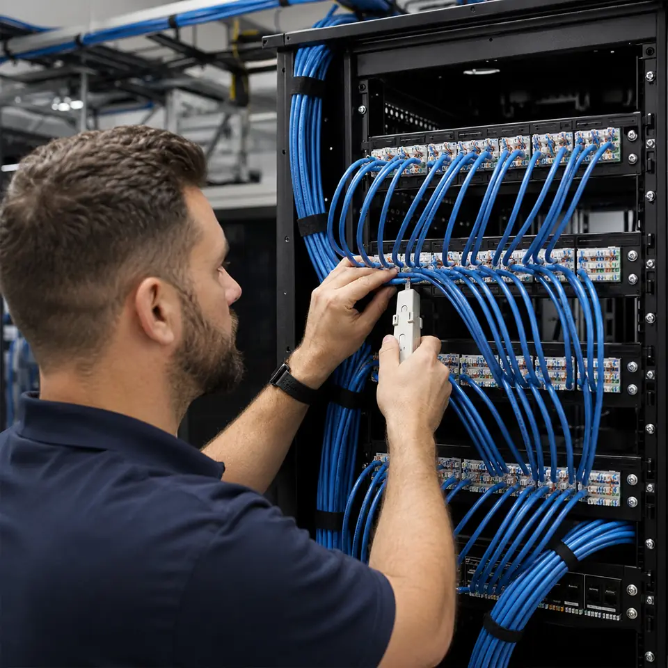 Structured network cabling and patching environment